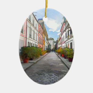 Décoration En Céramique Maisons colorées rue Cremieux - Paris