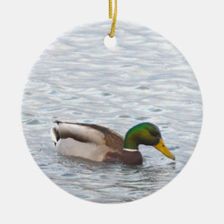 Décoration En Céramique Mallard Duck Photo Ornament 