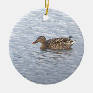 Décoration En Céramique Mallard Duck Photo Ornament 