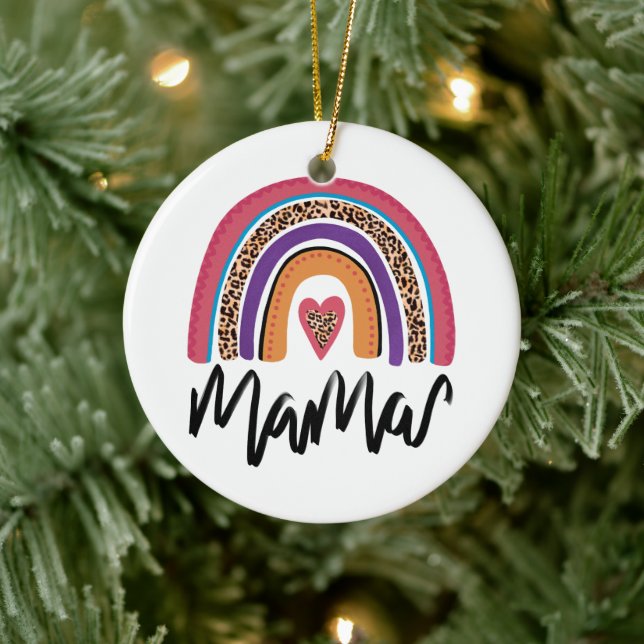 Décoration En Céramique Mama Leopard Rainbow (Arbre)