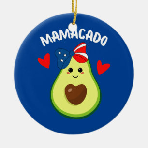 Décoration En Céramique Mamacado Avocado mère enceinte grossesse Avo