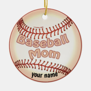 Décoration En Céramique Maman de baseball 