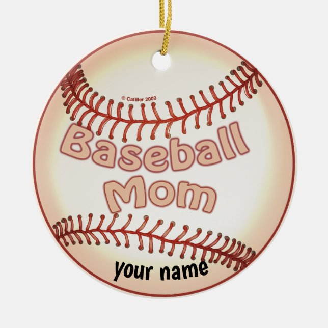 Décoration En Céramique Maman de baseball  (Devant)
