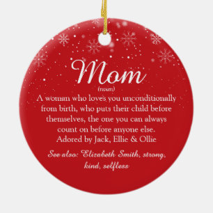 Décoration En Céramique Maman Maman Mère Définition Photo Noël