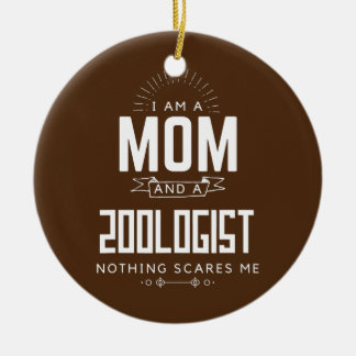 Décoration En Céramique Maman Zoologiste Rien ne me fait peur Fête des Mèr
