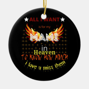 Décoration En Céramique Mami My Angels Cite la mémoire des parents au par