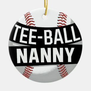 Décoration En Céramique Mamie de Tee-Ball Funny Teeball Grand-mère