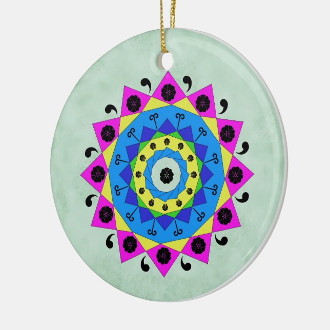 Décoration En Céramique Mandala (Gauche)
