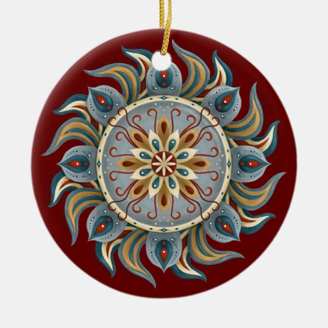 Décoration En Céramique Mandala (Devant)