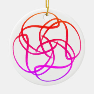 Décoration En Céramique Mandala Atom Rose #12