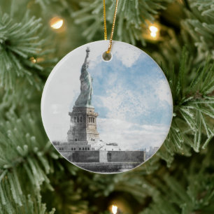Décoration En Céramique Manhattan Nyc Liberty Statue