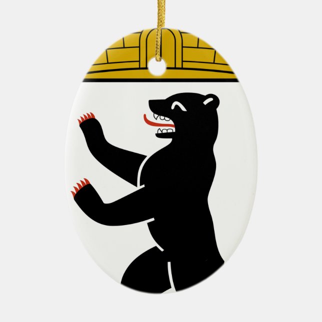 Décoration En Céramique Manteau de Berlin (Allemagne) des bras (Devant)