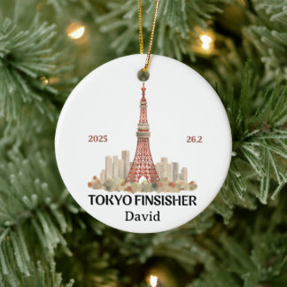 Décoration En Céramique Marathon de Tokyo 2025, cadeau de finisseur de mar