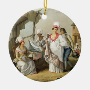 Décoration En Céramique Marché de toile, Roseau, Dominique, c.1780