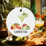 Décoration En Céramique Margarita personnalisée Cuisine mexicaine Taco Lov<br><div class="desc">This design may be personalized in the area provided by changing the Phoand/or text. Or it can be customized by choosing the click to customize further option and delete or change the color of the background, add text, change the text color style, or delete the text for an image only...</div>