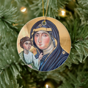 Décoration En Céramique Maria Advocata Nostra