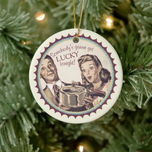 Décoration En Céramique Mariage chanceux cuiseur à pression cuisine Noël