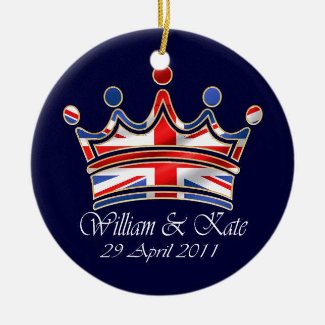 Décoration En Céramique Mariage de William et de Kate (Devant)