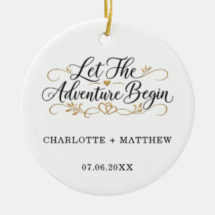 Décoration En Céramique Mariés : Que l'Aventure Commence