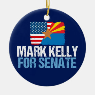 Décoration En Céramique Mark Kelly pour l'élection du Sénat 2022 Arizona