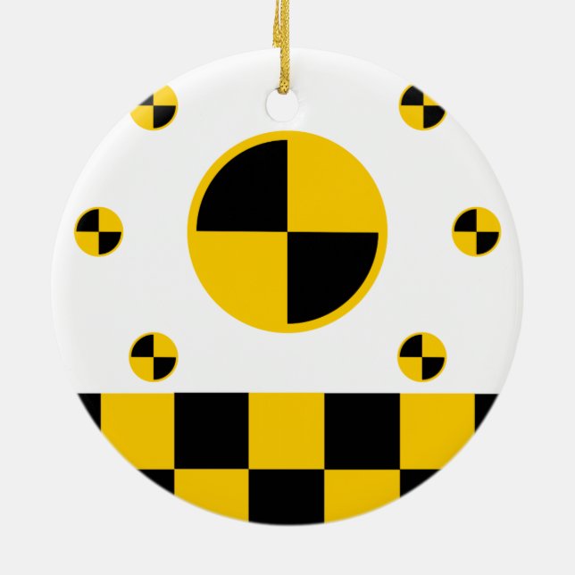 Décoration En Céramique Marqueurs de test de crash dynamique (Dos)