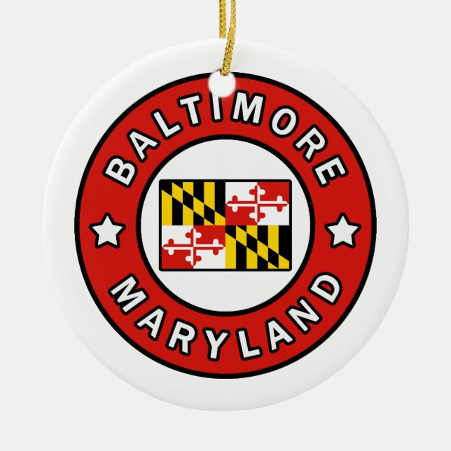 Décoration En Céramique Maryland de Baltimore (Devant)