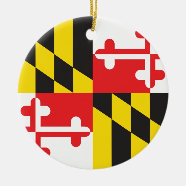 DÉCORATION EN CÉRAMIQUE MARYLAND FLAG (Devant)