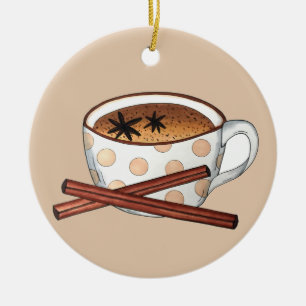 Décoration En Céramique Masala Chai Teacup Indien Spirale Thé Noir Cuppa