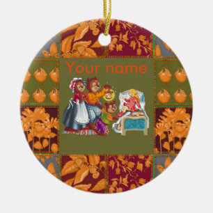 Décoration En Céramique Masha et 3 ours de conte de fées