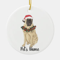 Mastiff Noël personnalisé