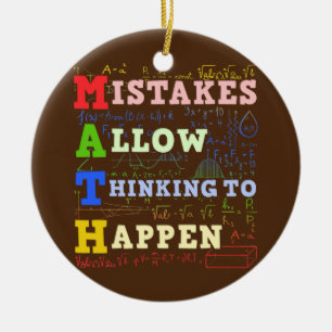 Décoration En Céramique Math Enseignant Mathématiques Étudiants Mathéma