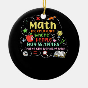 Décoration En Céramique Math Le Seul Endroit Où Les Gens Achètent 55 Pomme