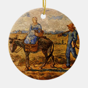 Décoration En Céramique Matin, Couple de paysans par Vincent van Gogh
