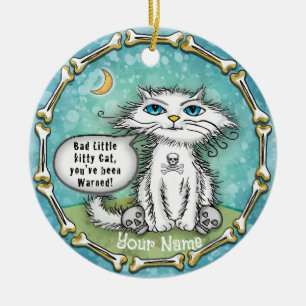 Décoration En Céramique Mauvais chat Scraggles