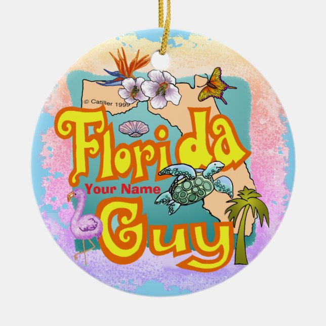 Décoration En Céramique Mec de Floride  (Devant)