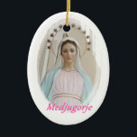 Décoration En Céramique Medalla cerámica Medjugorje<br><div class="desc">Dix más cerca tuya,  en cerámica,  la imagen de la Reina de la Paz,  de Medjugorje ♥</div>
