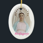 Décoration En Céramique Medalla cerámica Medjugorje<br><div class="desc">Dix más cerca tuya,  en cerámica,  la imagen de la Reina de la Paz,  de Medjugorje ♥</div>