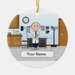 Décoration En Céramique Médecin, Infirmière, Médecin Assistant - Homme