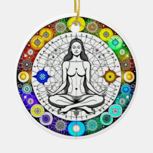 Décoration En Céramique Méditation paisible et sereine