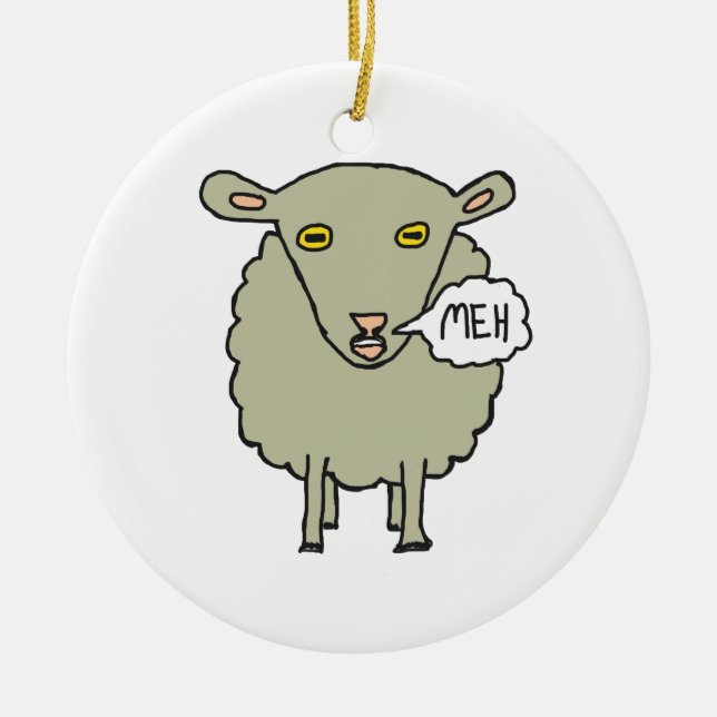 Décoration En Céramique Meh Sheep (Devant)