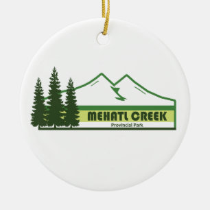 Décoration En Céramique Mehatl Creek Provincial Park Bandes Vertes