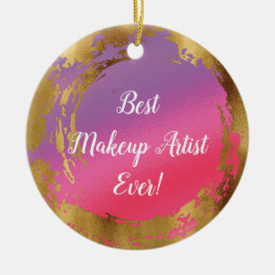 Décoration En Céramique Meilleur artiste de maquillage jamais Girl Chic Pi