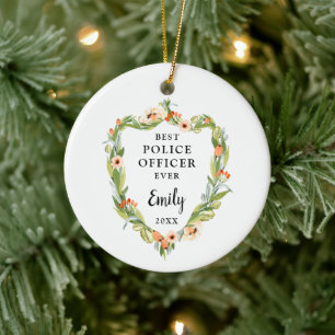 Décoration En Céramique Meilleur Bureau De Police Jamais Personnalisé Poli