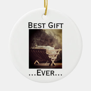 Décoration En Céramique Meilleur cadeau de Noël Bébé Jésus dans la crèche