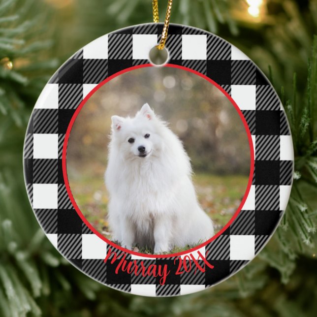 Décoration En Céramique Meilleur chien jamais personnalisé Plaid Noël  (Créateur téléchargé)
