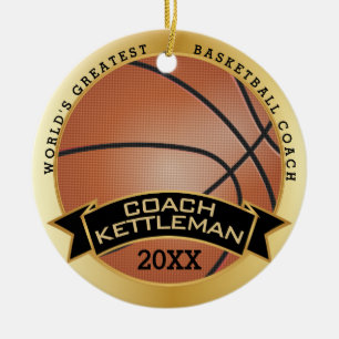 Décoration En Céramique Meilleur entraîneur/joueur de basket-ball au mond