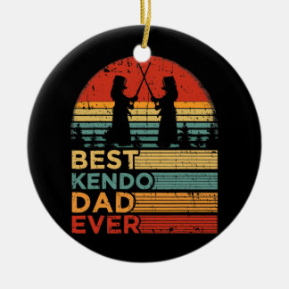Décoration En Céramique Meilleur Kendo Papa Jamais Drôle Vintage Kendo