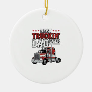 Décoration En Céramique Meilleur Papa de Camionneur Ever Création de Chemi