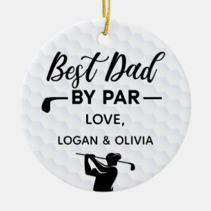 Décoration En Céramique Meilleur Papa Par Simple & Nom Personnalisé
