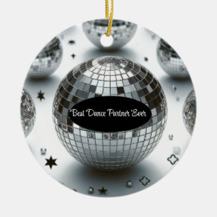 Décoration En Céramique Meilleur Partenaire de Danse Boule Disco
